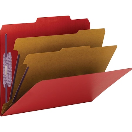PEN2PAPER Classification Folders- 3 Dividers- Letter- Bright RD PE875252